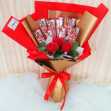 (Self Pick-up Only at Sg. Besi, KL on 14 Feb) Soap Roses Kitkat Chocolate Bouquet (Valentine's Day 2020)