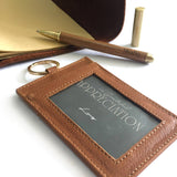 Corporate Set A - Leather Multipurpose Access Card Holder + Wooden Pen