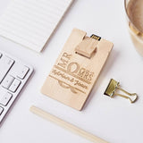 Personalized Wooden Card Shape USB Flash Drive (4-6 Working Days)