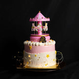 Carousel Design Cake (Pink)