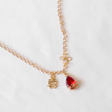 Elegant Red Xi 喜 Handmade Necklace - CNY Hampers & Gifts 2025