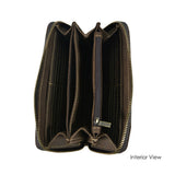 Leather Zip Around Long Wallet (Nationwide Delivery)