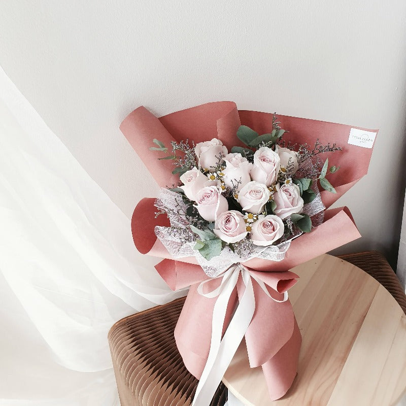 Esilda (Pink Roses Flower Bouquet)  | (Klang Valley Delivery)