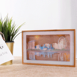 Light Box - Singapore Flyer Paper Cut (Bamboo Frame) | Nationwide Delivery