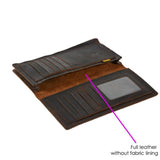 Full Grain Leather Long Wallet (H17.5 X L9 X W1.5 Cm)(Nationwide Delivery)