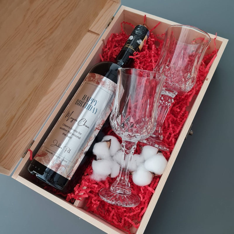 Personalized Wine Gift Set 04 (Nationwide Delivery) | Giftr - Malaysia ...