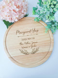 Personalized Round Chopping Board (Nationwide Delivery)