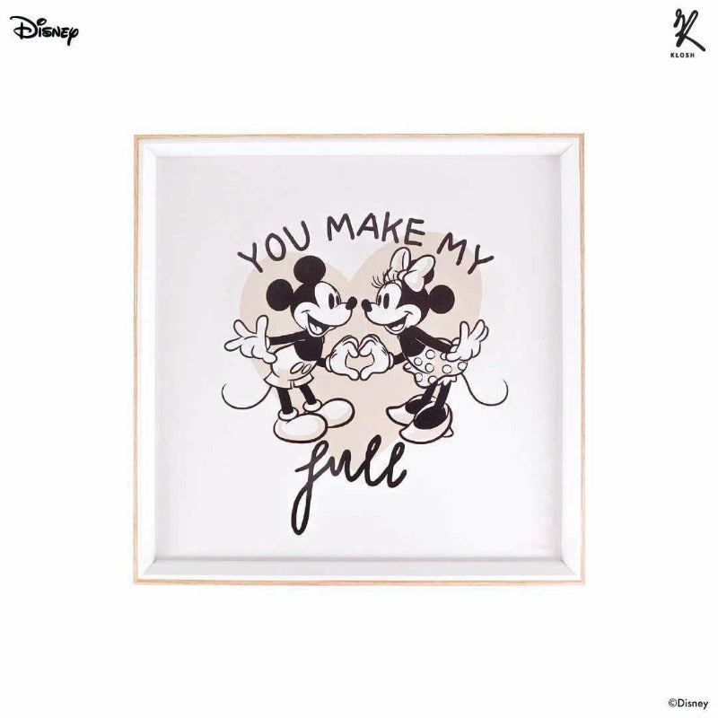 Mickey and Friends - You Make My Heart Full Square Canvas Frame (Nationwide Delivery)