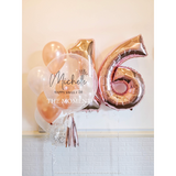 Helium Balloon & Number Balloon Helium Bundle Set (Kuching Delivery Only)