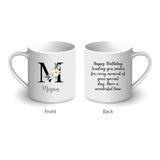 Personalised Initial Printed Mug - Floral Design