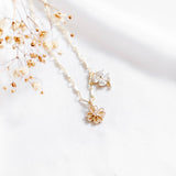 Lucky Double Clover Handmade Necklace (Nationwide Delivery)