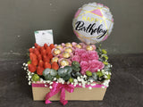 Strawberry & Chocolate Flower Box 1( Penang Delivery only)