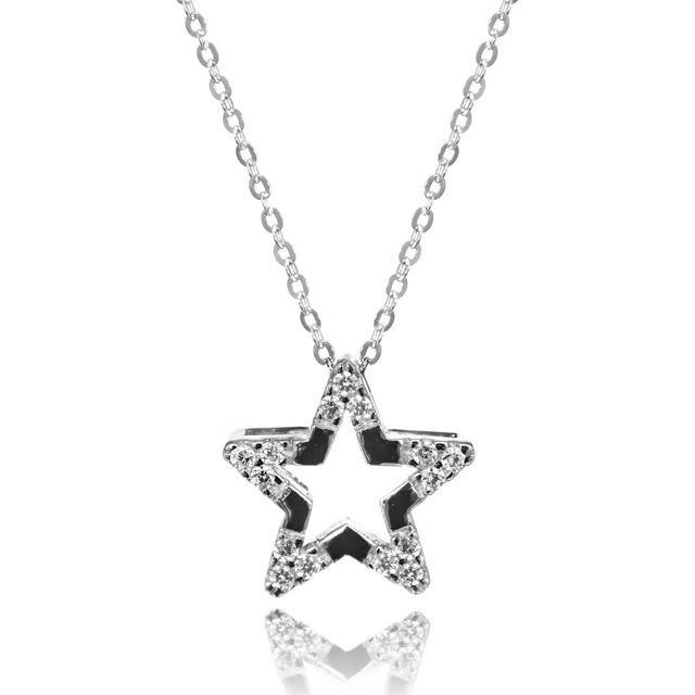 Kelvin Gems Twinkle Star Pendant Necklace made with Swarovski Zirconia