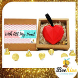 Beehive Chocolate Heart Shape Diamond Gift Tin Valentine Chocolate Set (2 set) | (West Malaysia Delivery Only)