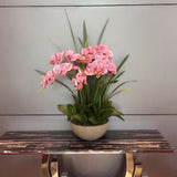 Artificial Pink Orchid in Vase
