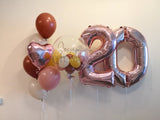 Helium Balloon & Number Balloon Helium Bundle Set (Kuching Delivery Only)