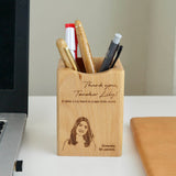 Personalized Wooden Pen Holder (4-6 working days)