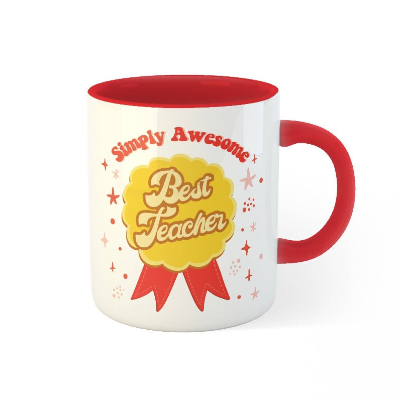 Simply Awesome Best Teacher Personalised Mug (West Malaysia Delivery Only)