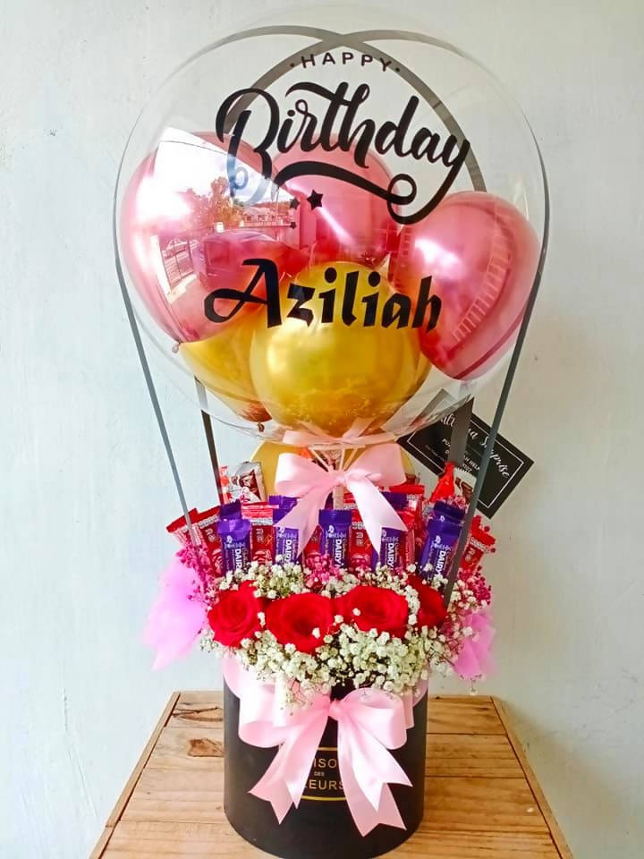 Hot Air Balloon Chocolate Box 5 - Florist in KL