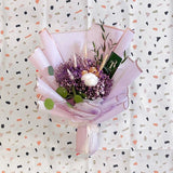 Valentine's Special Purple Color Baby Breath & Ferrero (Melaka Delivery Only)
