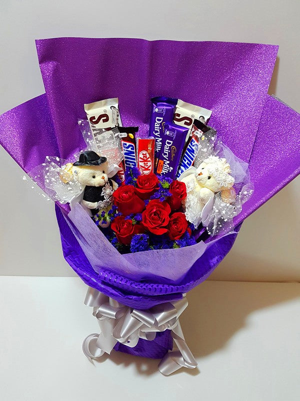 Marry Me Roses & Chocolate Bouquet