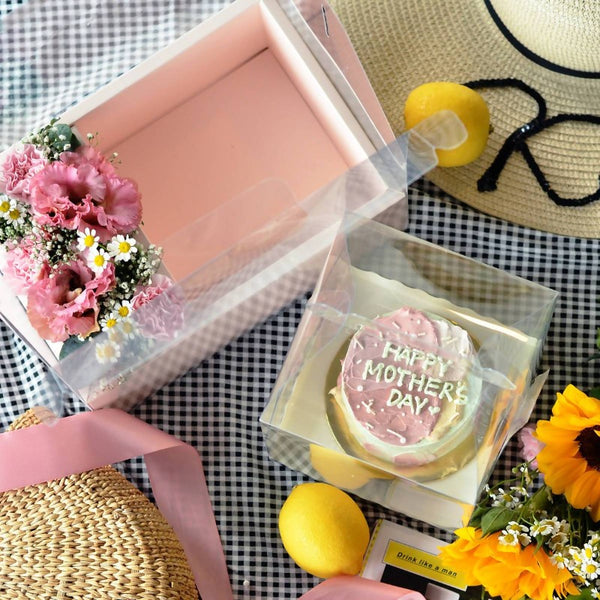 Flower Box with Short Cake | Giftr - Malaysia's Leading Online Gift Shop