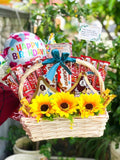Chocolate Basket with Artificial Flower 2 (Kuantan Delivery Only)