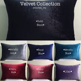 Personalised Velvet Pillow (With Icon)