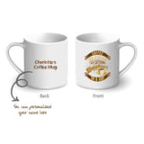 Personalised Printed Coffee Mug - Coffee with a Friend is Like Capturing Happiness in a Cup