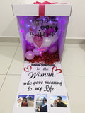 Pink & White 'Happy Birthday' Surprise Balloon Box