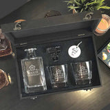 Personalized Whiskey Decanter Set (Design 4) (6-8 working days)