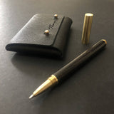 Corporate Set B- Leather Business Card Holder & Wooden Pen