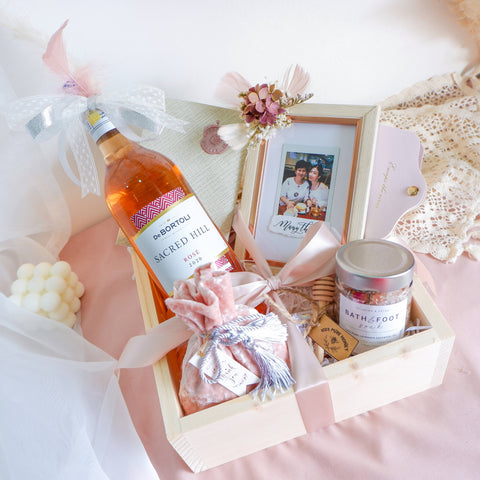 'Be With You" Sweet Treats & Wellness Wooden Gift Box 'Mother's Day 2024'