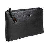 Black Leather Clutch Bag C/W Back Handle (Nationwide Delivery)