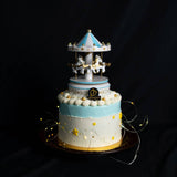 Carousel Design Cake (Blue)