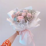Snowy Flower Bouquet | (Klang Valley Delivery Only)