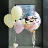 Sweet Pastel Edition Personalised Bubble Balloon Set