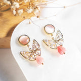 Enchanted Pink Butterfly Handmade Earring (Nationwide Delivery) - CNY Hampers & Gifts 2025