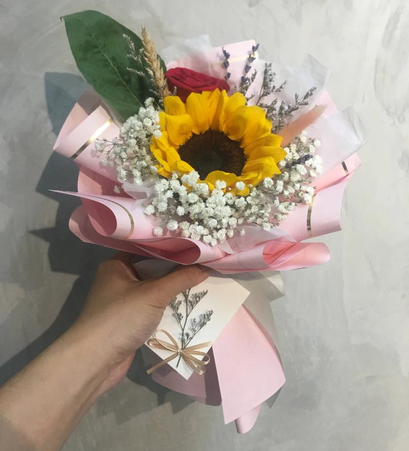 Korean Flower Bouquet Wrapping Tutorial - How to use Korea wrapper, Cara  Bungkus Bunga Buket