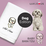 Personalised Towel Baby Shih Tzu