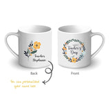 Teacher's Day 2023 - Personalised Mug (Flower Design)
