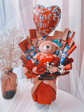 Choc Bouquet With Teddy (Penang Delivery only)