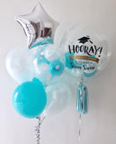 Congratulations Bubble Balloon with Balloon Bunch