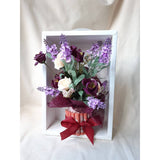 Rose and Lavender Artificial Cash Flower Box (Klang Valley Delivery)