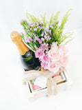 Sweet Celebration Box with Fresh Flowers