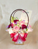 Fresh Flowers Gift Box Arrangement With Special Led Lights (Ipoh Delivery Only)