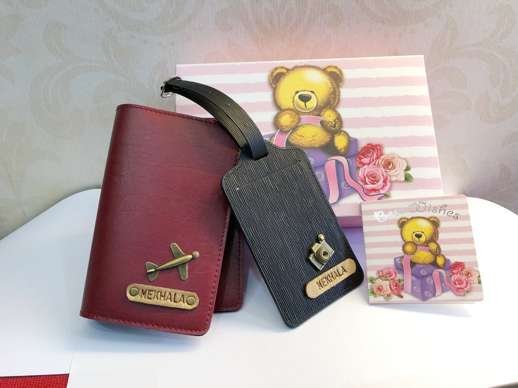 Personalised Passport Cover & Luggage Tag Set Giftr Malaysia's