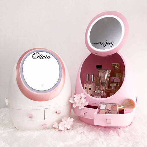 LED Mirror Vanity Makeup Organizer Case (Nationwide Delivery)