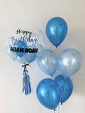 Customised Bubble Balloon Package (Blue & Pastel Blue Theme)