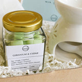 Wax Melt Gift Set (Geranium & Cedar) | (West Malaysia Delivery)